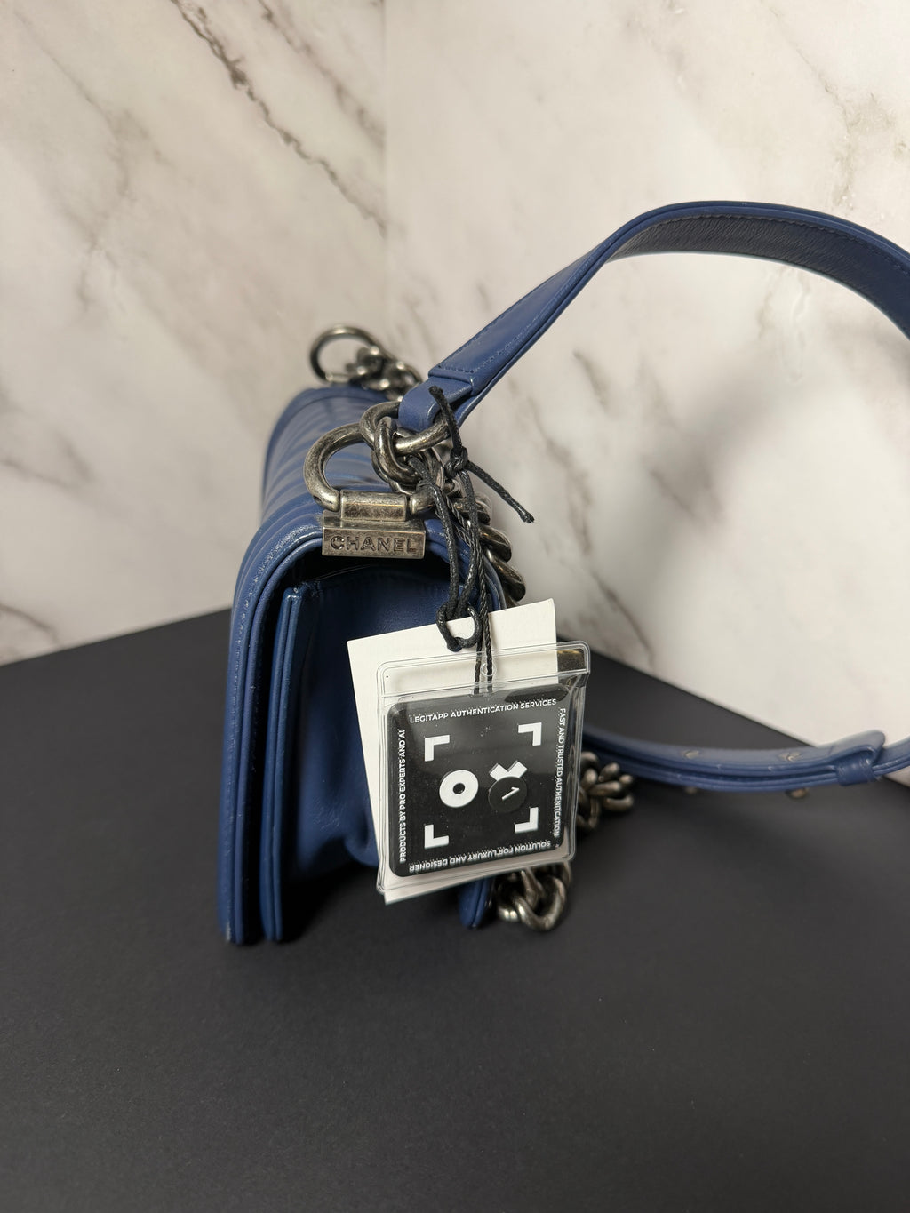 *RARE* Chanel Iridescent Chevron Small Boy Flap Bag - Karl Lagerfeld Collection