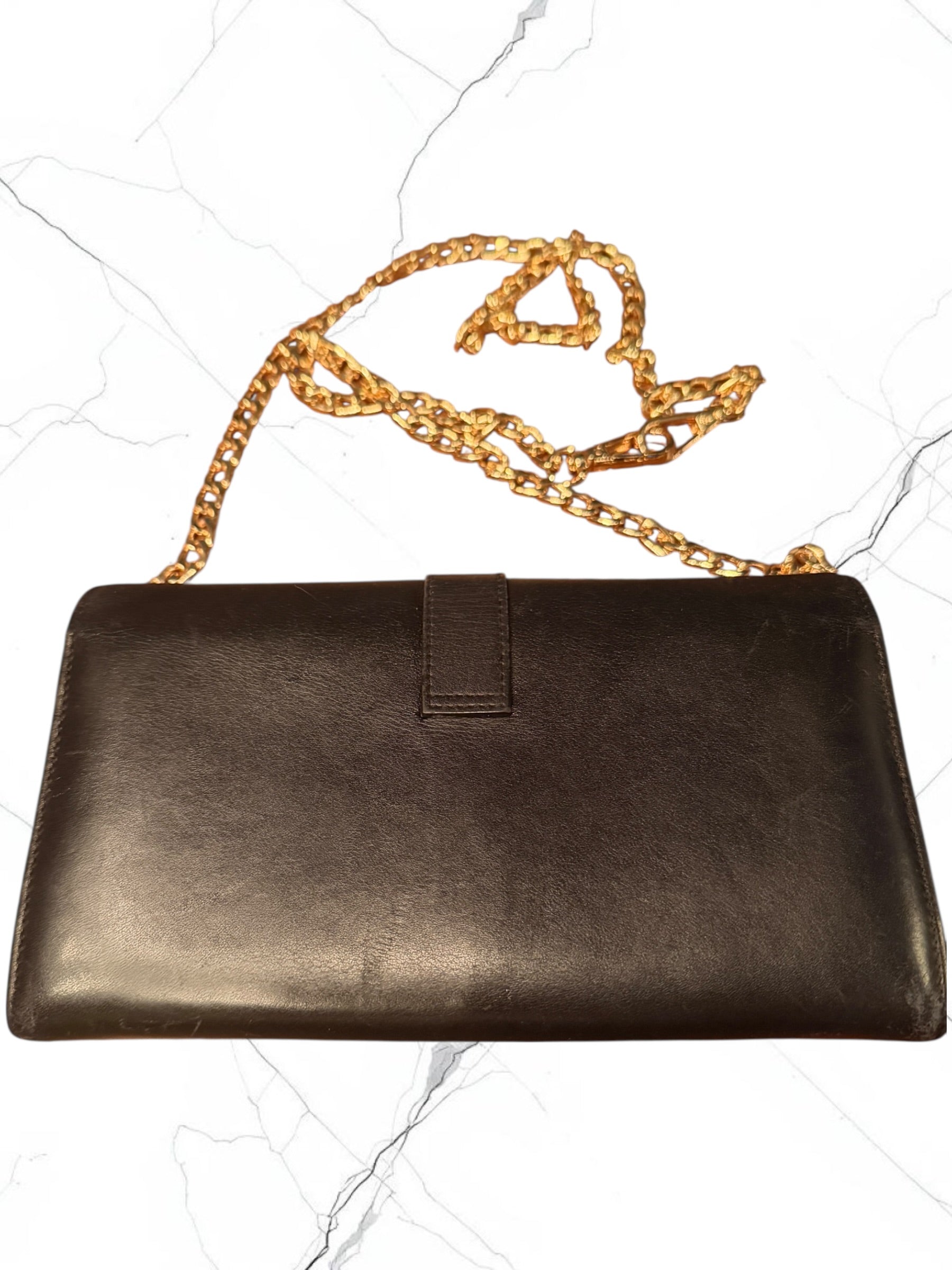 Authentic | YSL | Pre-Owned | Excellent Condition | Black Leather Long Wallet | COA Included