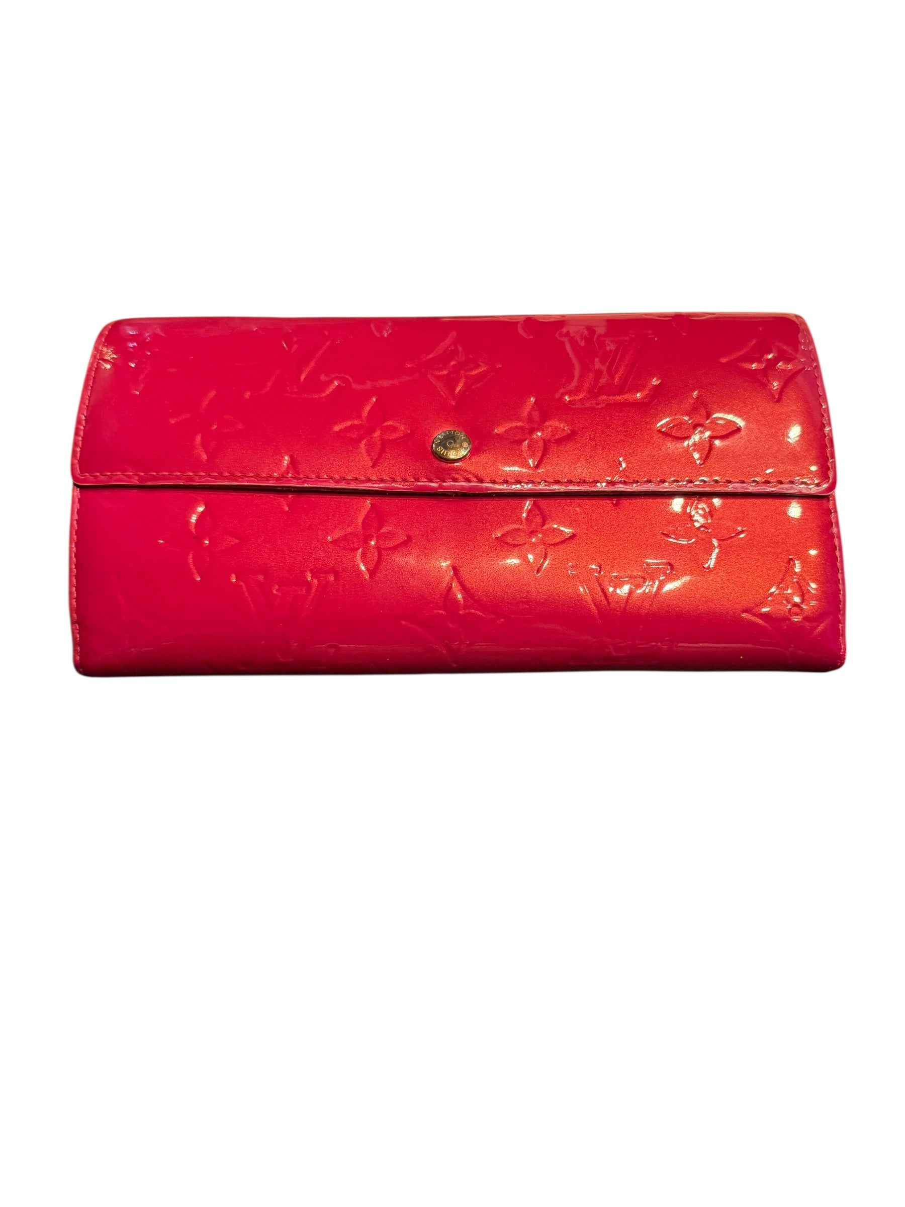 Louis Vuitton Vernis Monogram Portefeuille Sarah Wallet