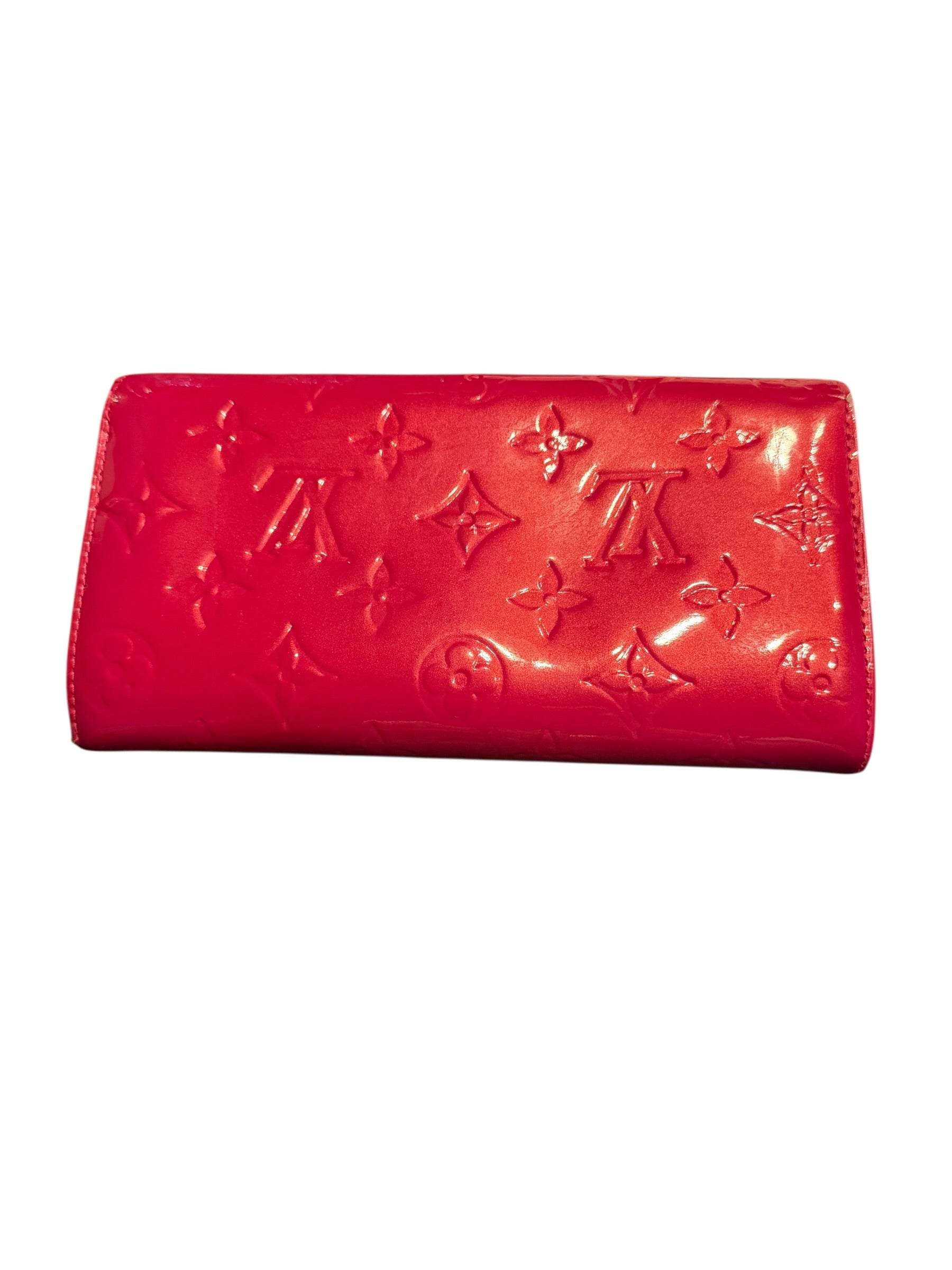 Louis Vuitton Vernis Monogram Portefeuille Sarah Wallet