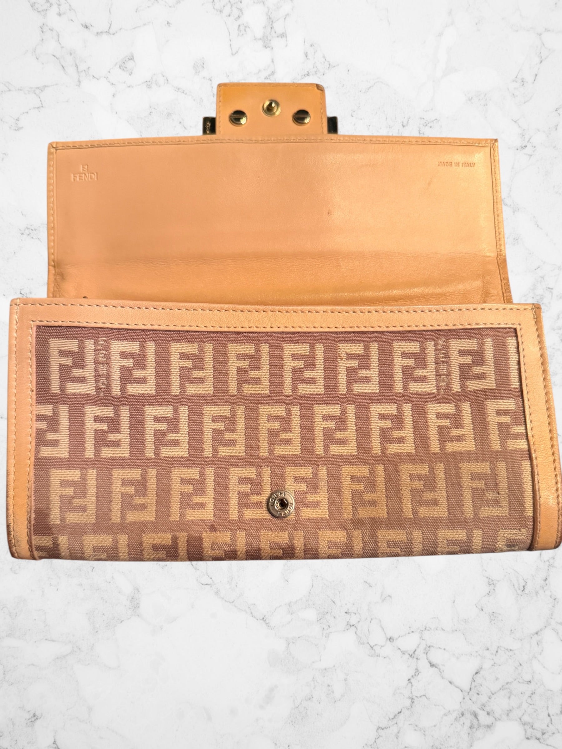 Fendi Zucchino Long Wallet