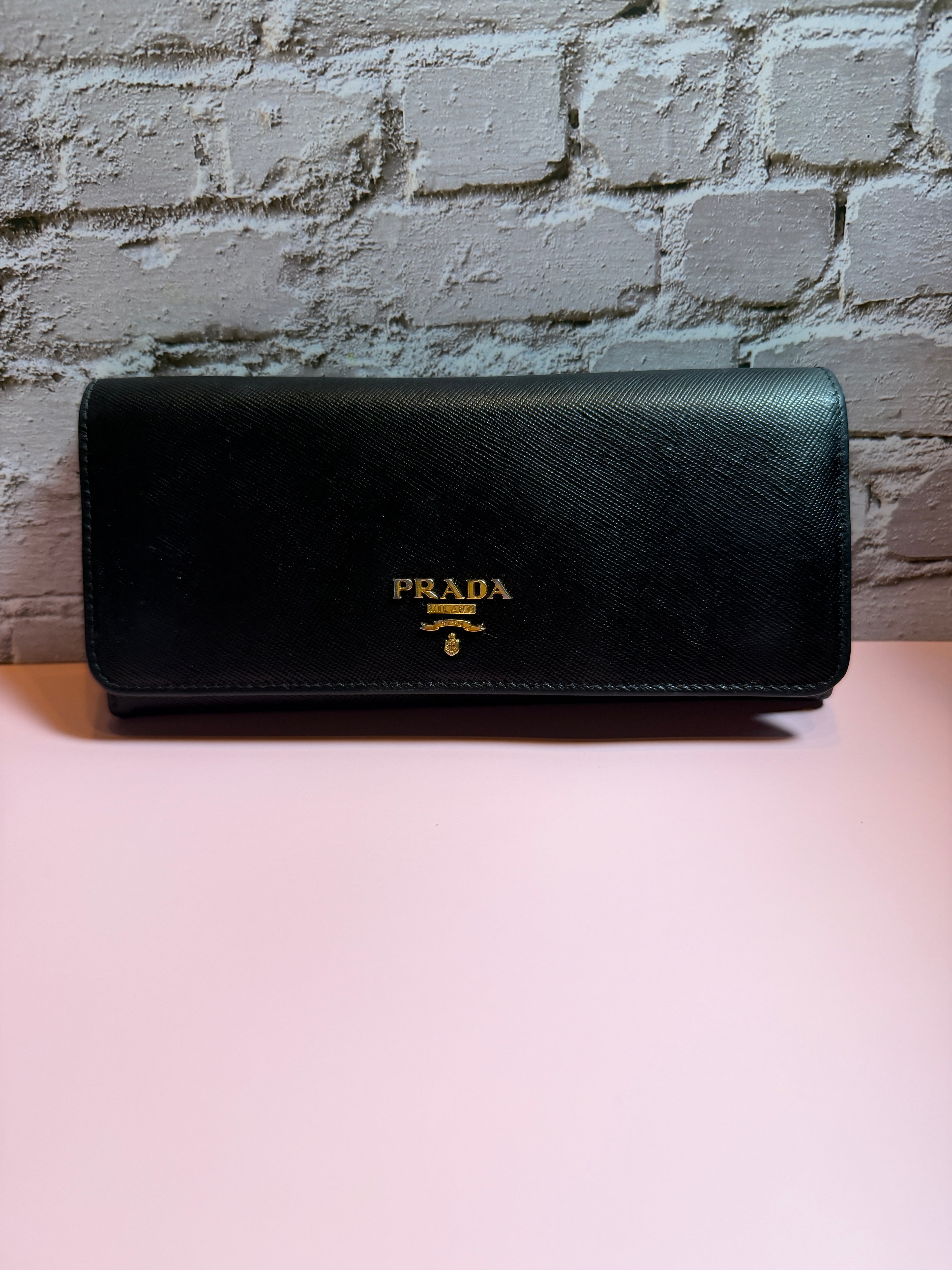 Prada Large Saffiano Leather Wallet