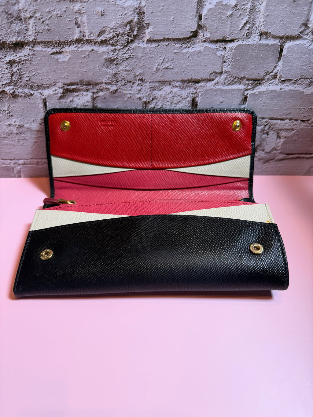 Prada Large Saffiano Leather Wallet