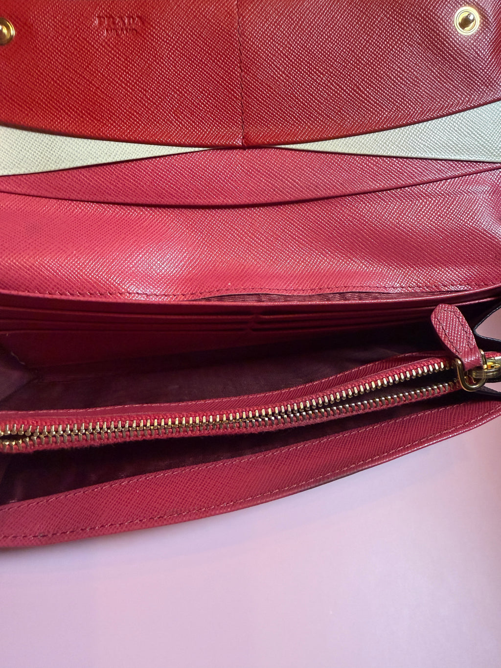 Prada Large Saffiano Leather Wallet