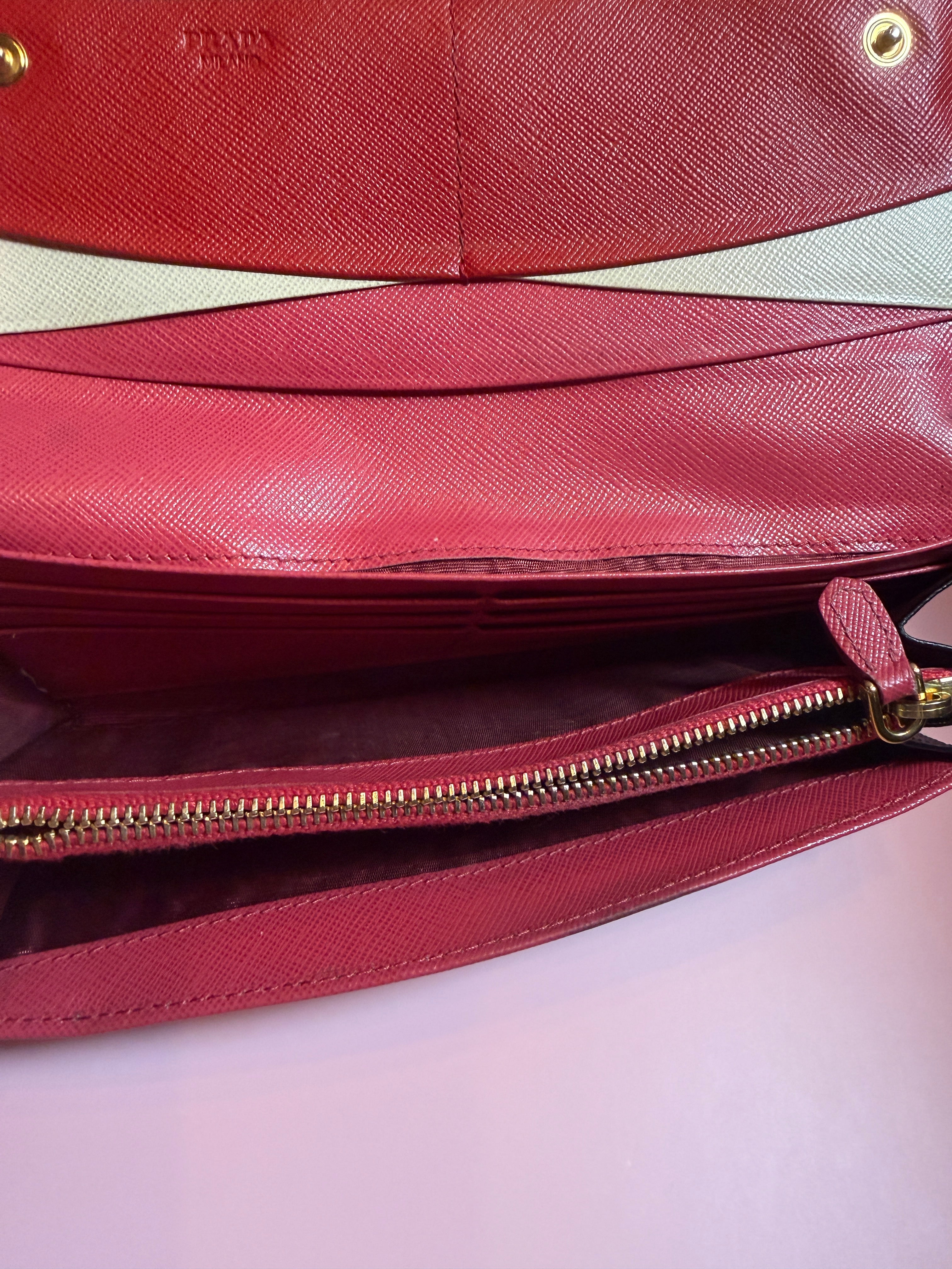 Prada Large Saffiano Leather Wallet