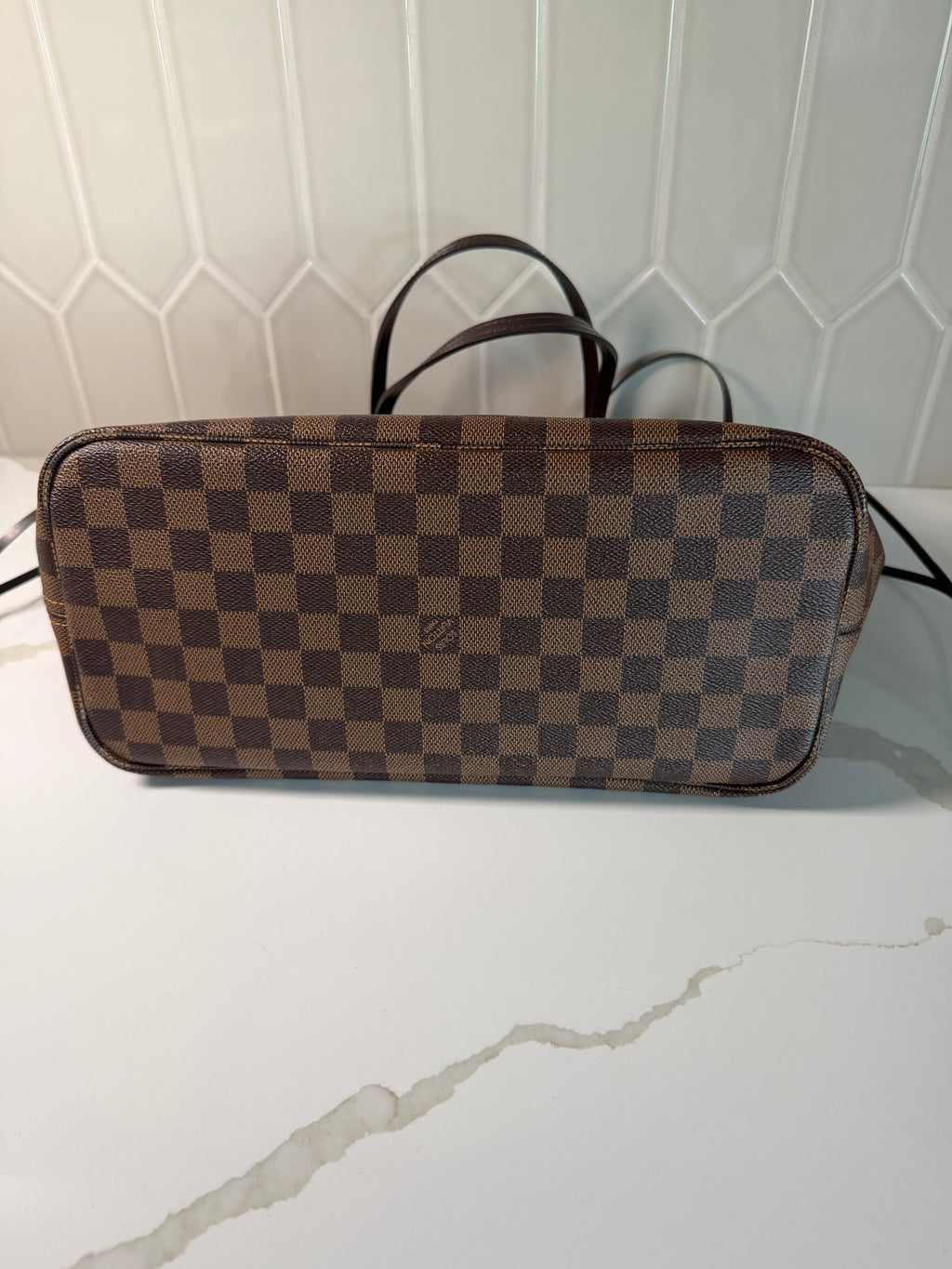 Louis Vuitton Damier Ebene Neverfull MM with matching Pochette