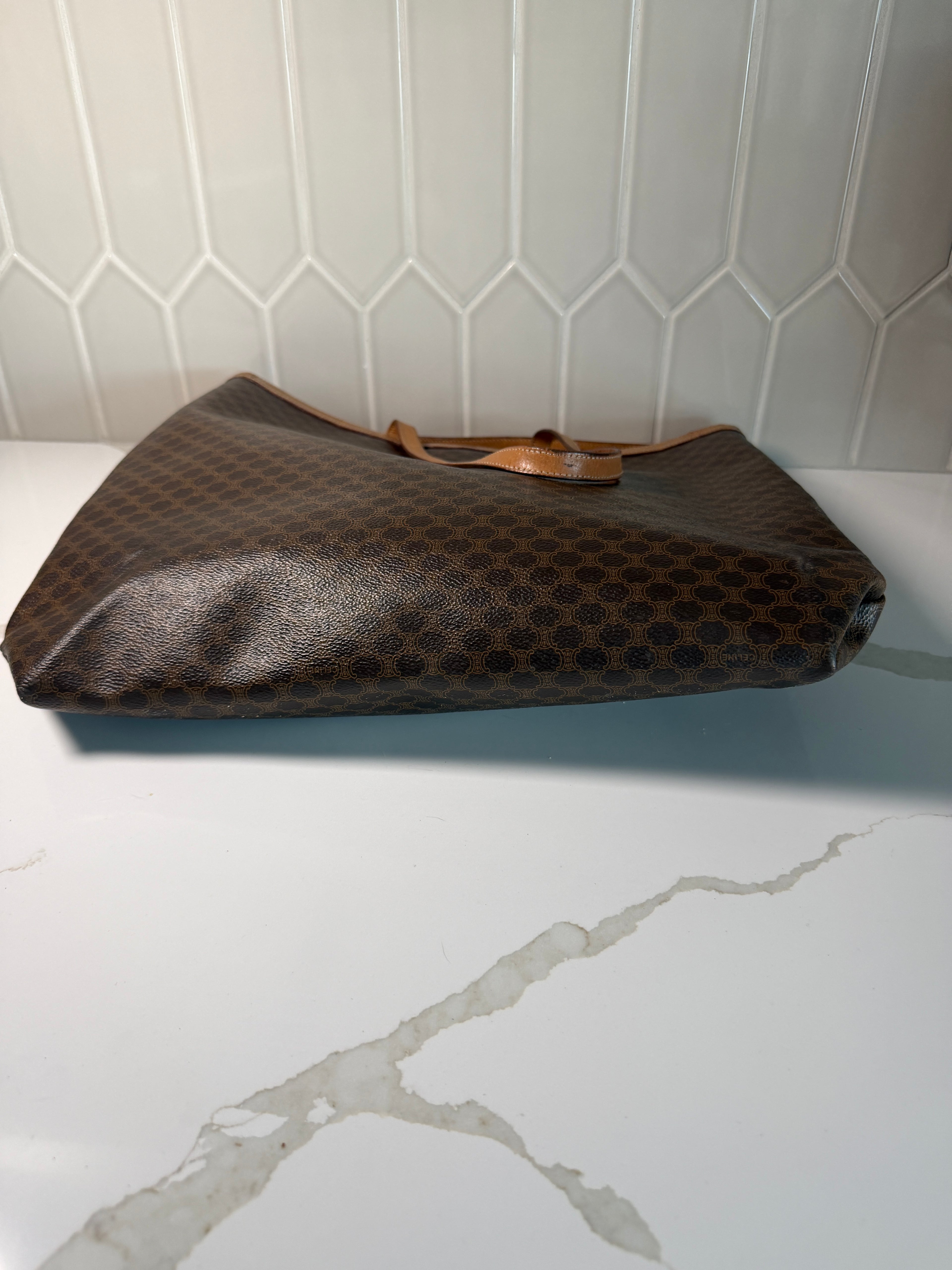 Vintage Celine Macadam Tote Bag