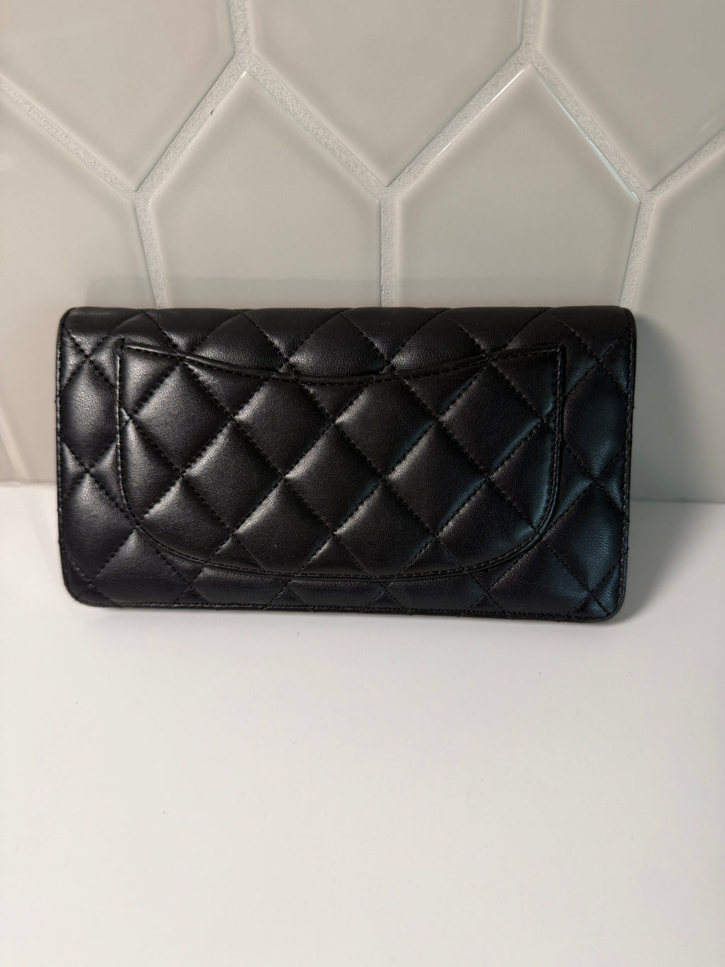 Chanel Black Lambskin Bifold Wallet