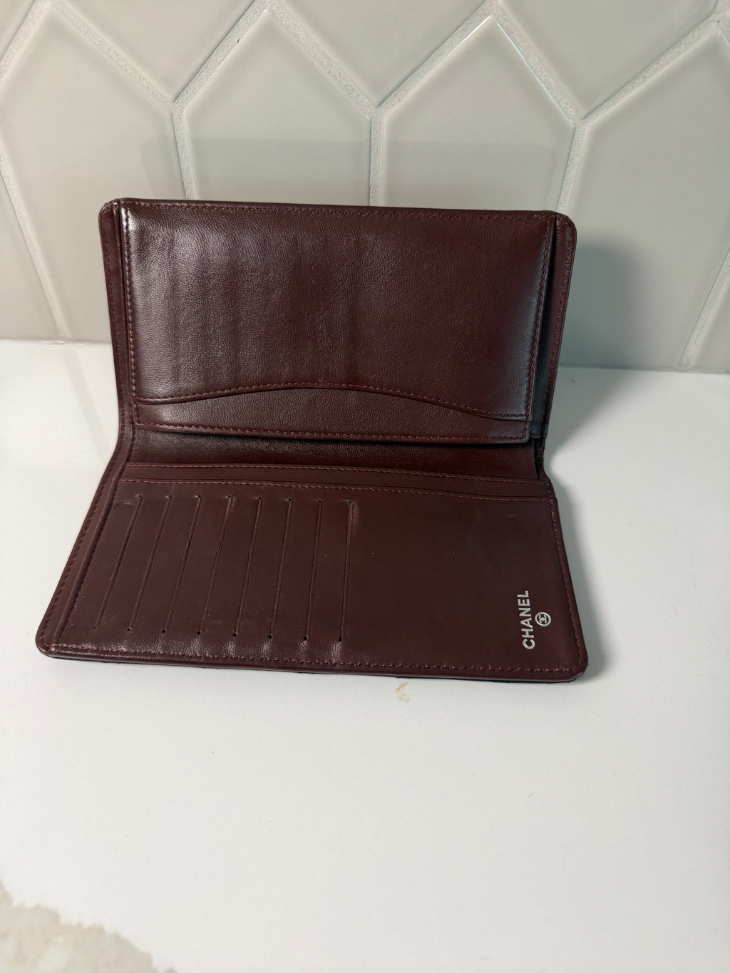 Chanel Black Lambskin Bifold Wallet