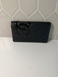 Chanel Black Cowhide Leather Cambon Long Wallet