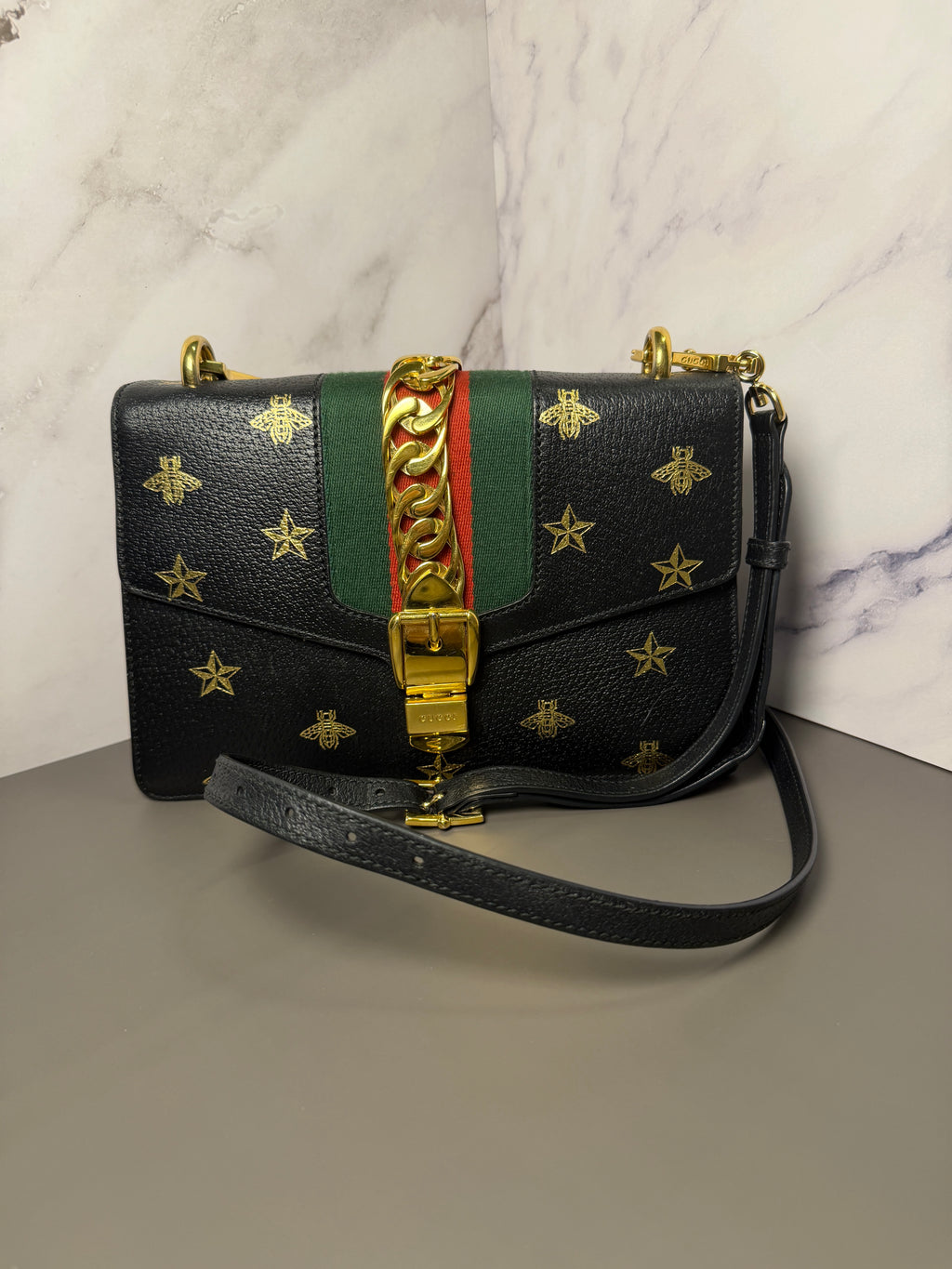 Gucci Sylvia Bee Star Shoulder Bag