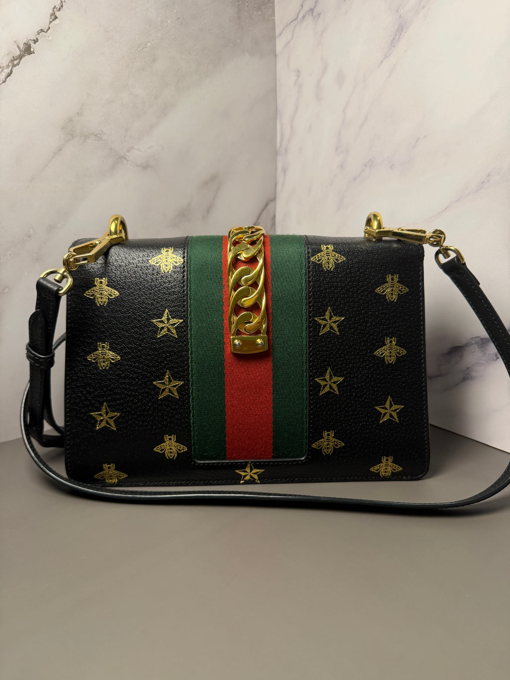 Gucci Sylvia Bee Star Shoulder Bag