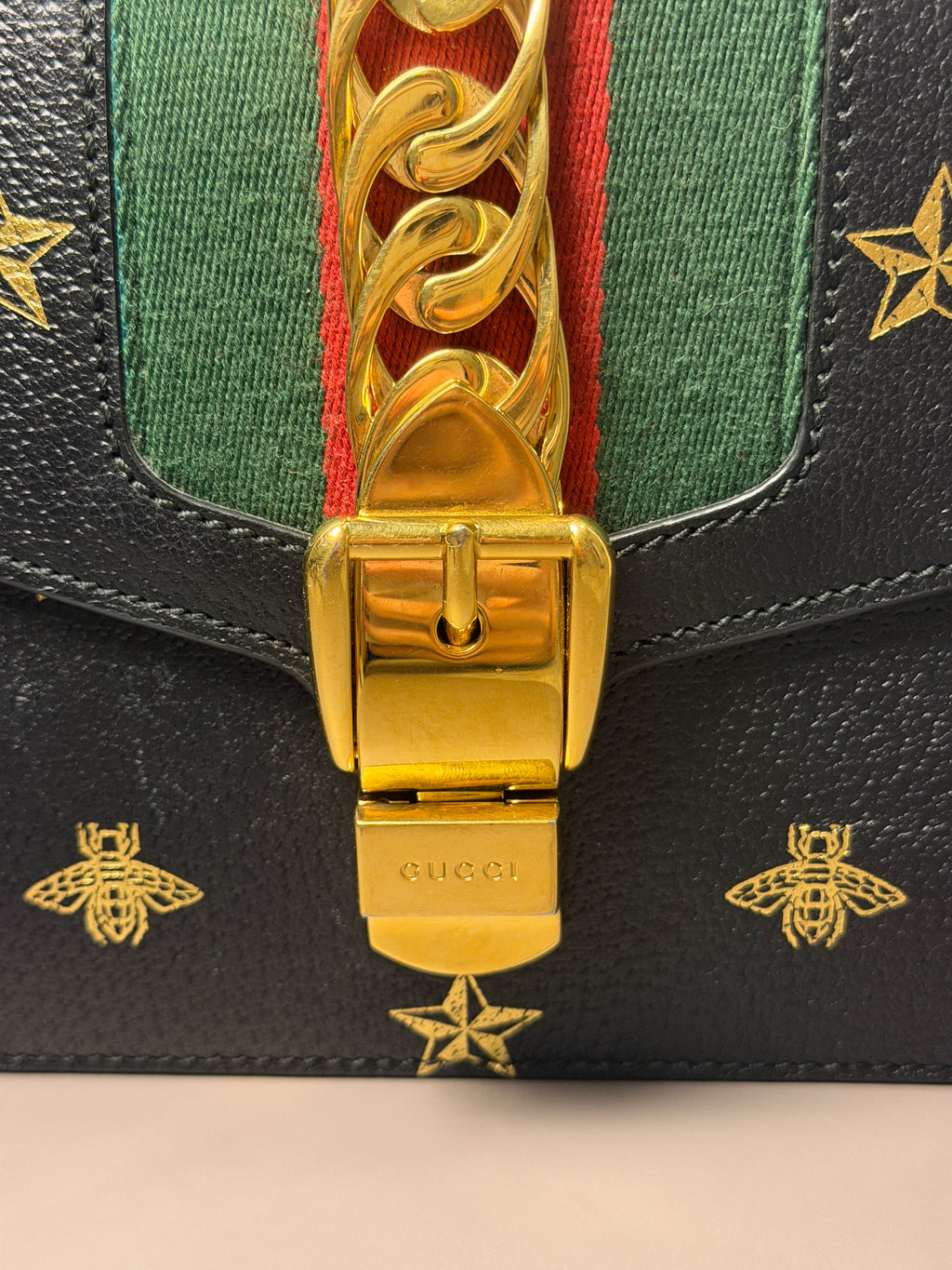 Gucci Sylvia Bee Star Shoulder Bag
