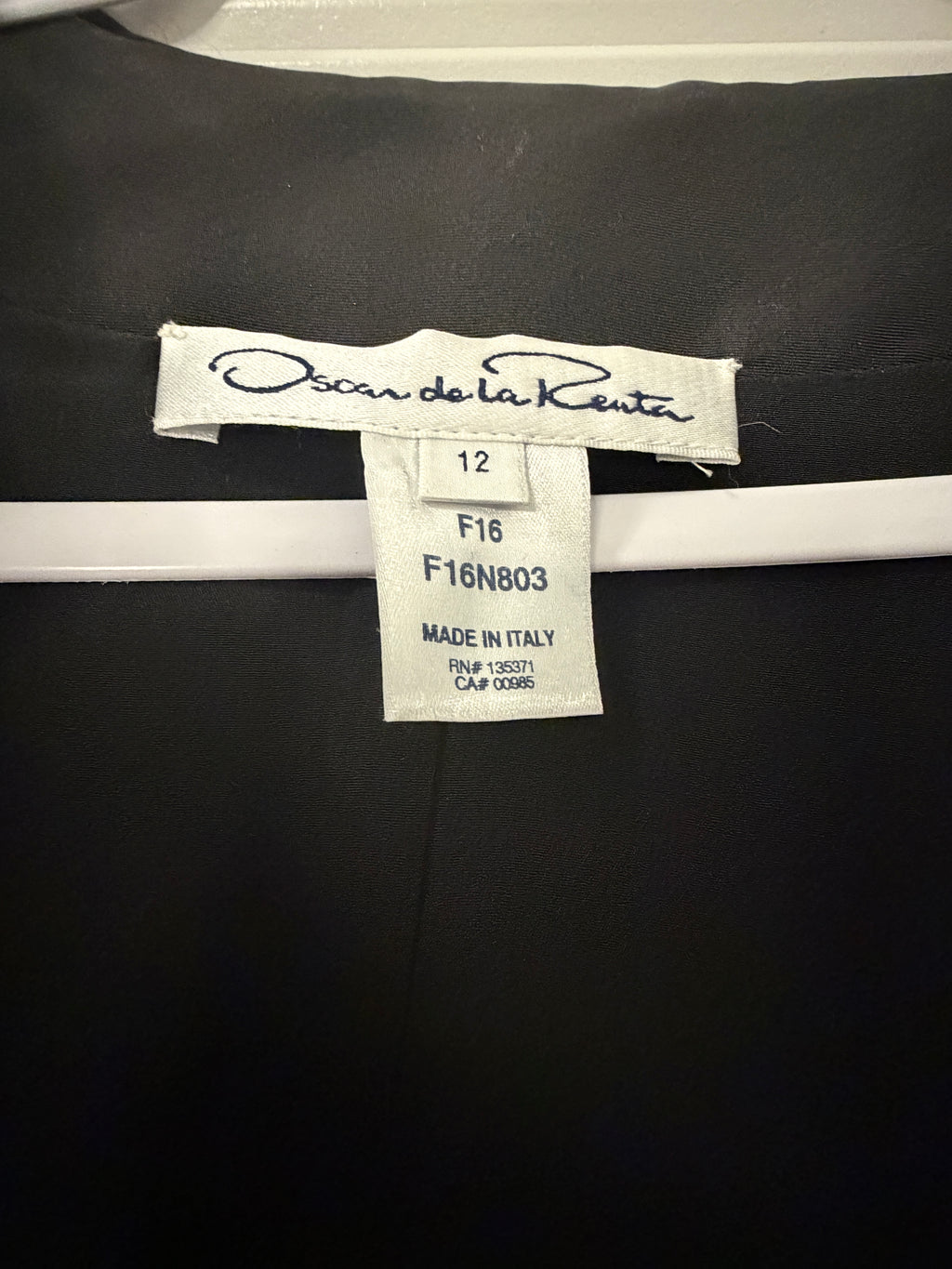 Oscar de la Renta tweed open-front coat