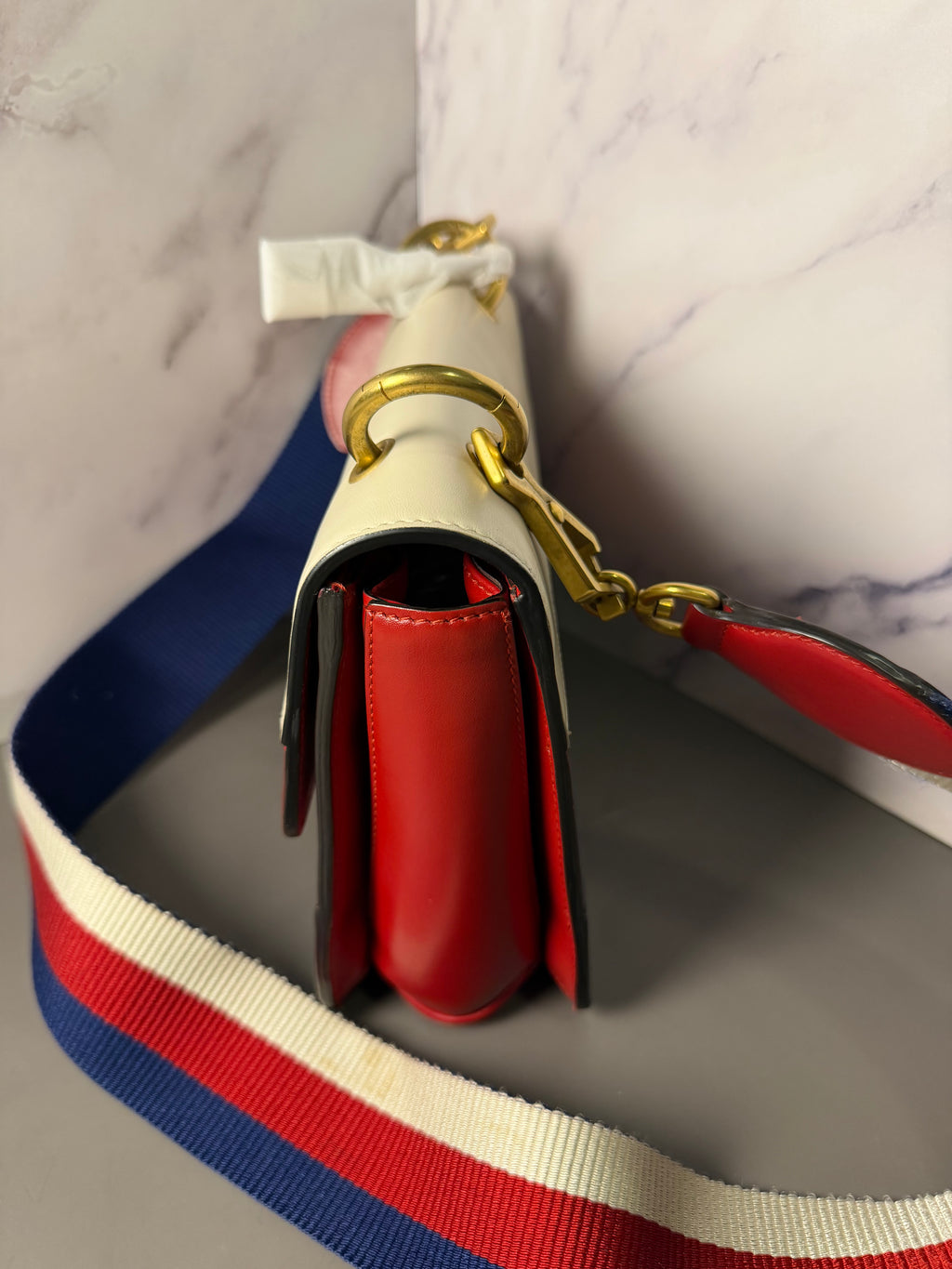 Gucci Queen Margaret Leather Crossbody Bag