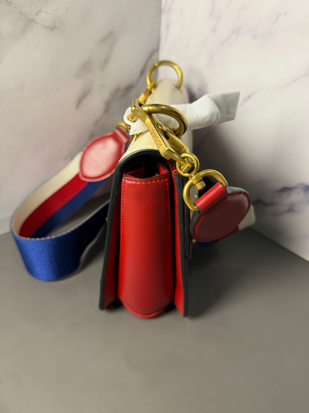 Gucci Queen Margaret Leather Crossbody Bag