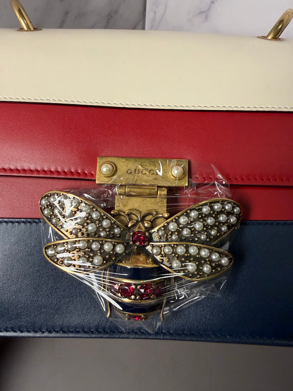 Gucci Queen Margaret Leather Crossbody Bag