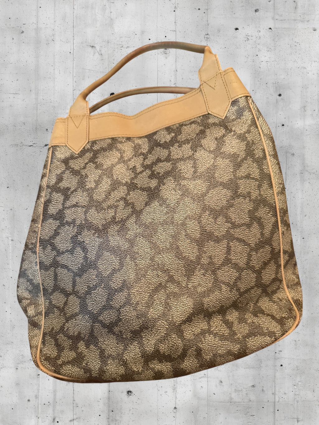 COA Included | Authentic Vintage YSL Weekender 3-Piece Set | Giraffe Print