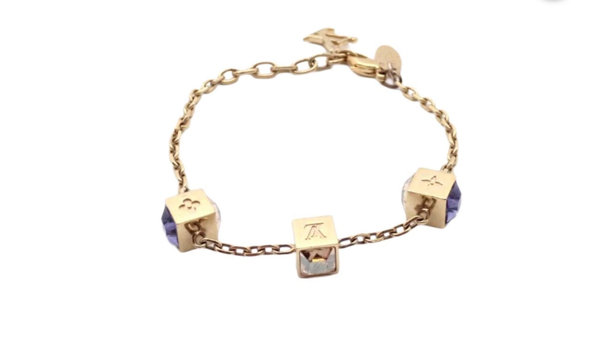 COA Included | Pre-Owned Louis Vuitton Gamble Bracelet