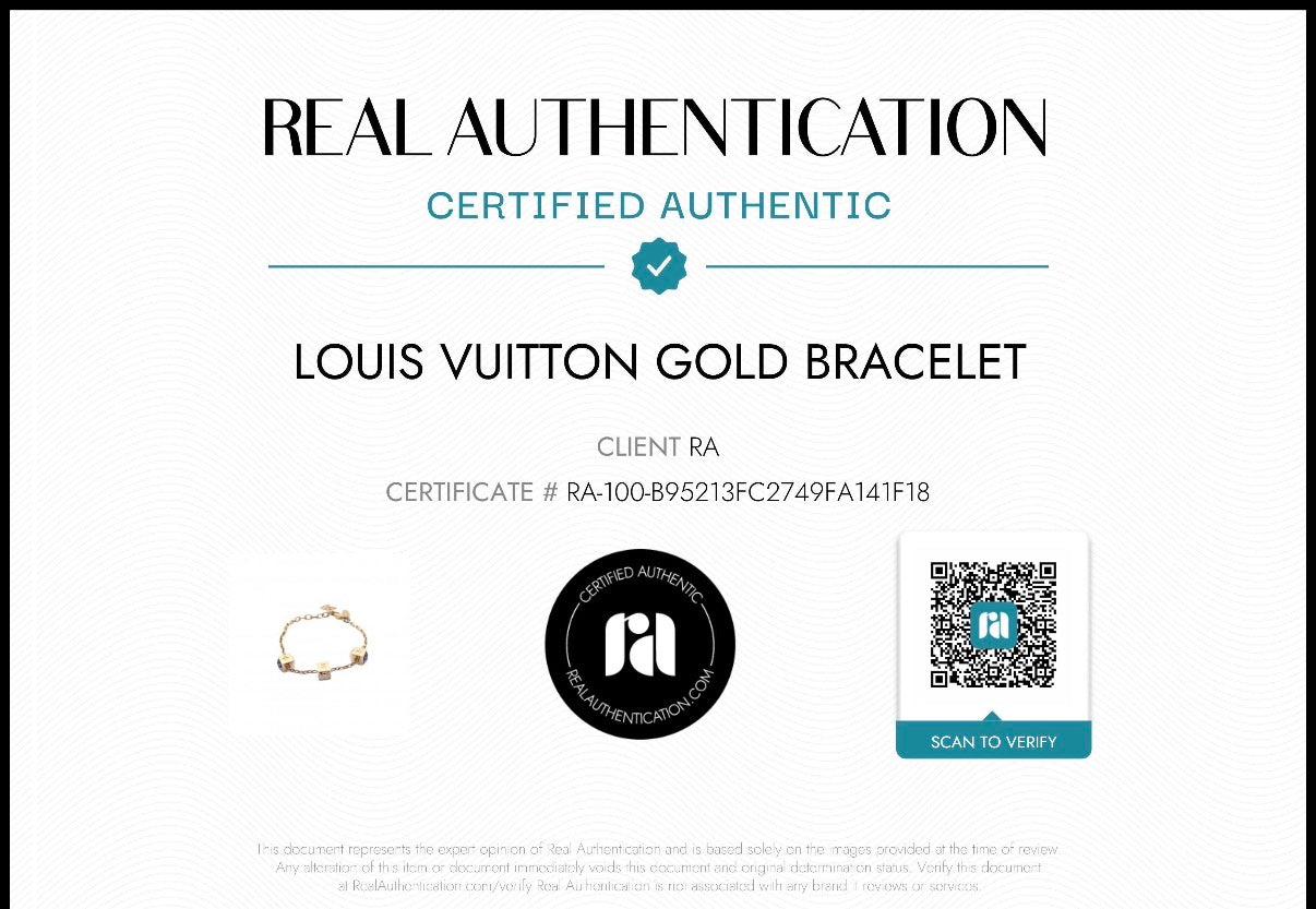 COA Included | Pre-Owned Louis Vuitton Gamble Bracelet
