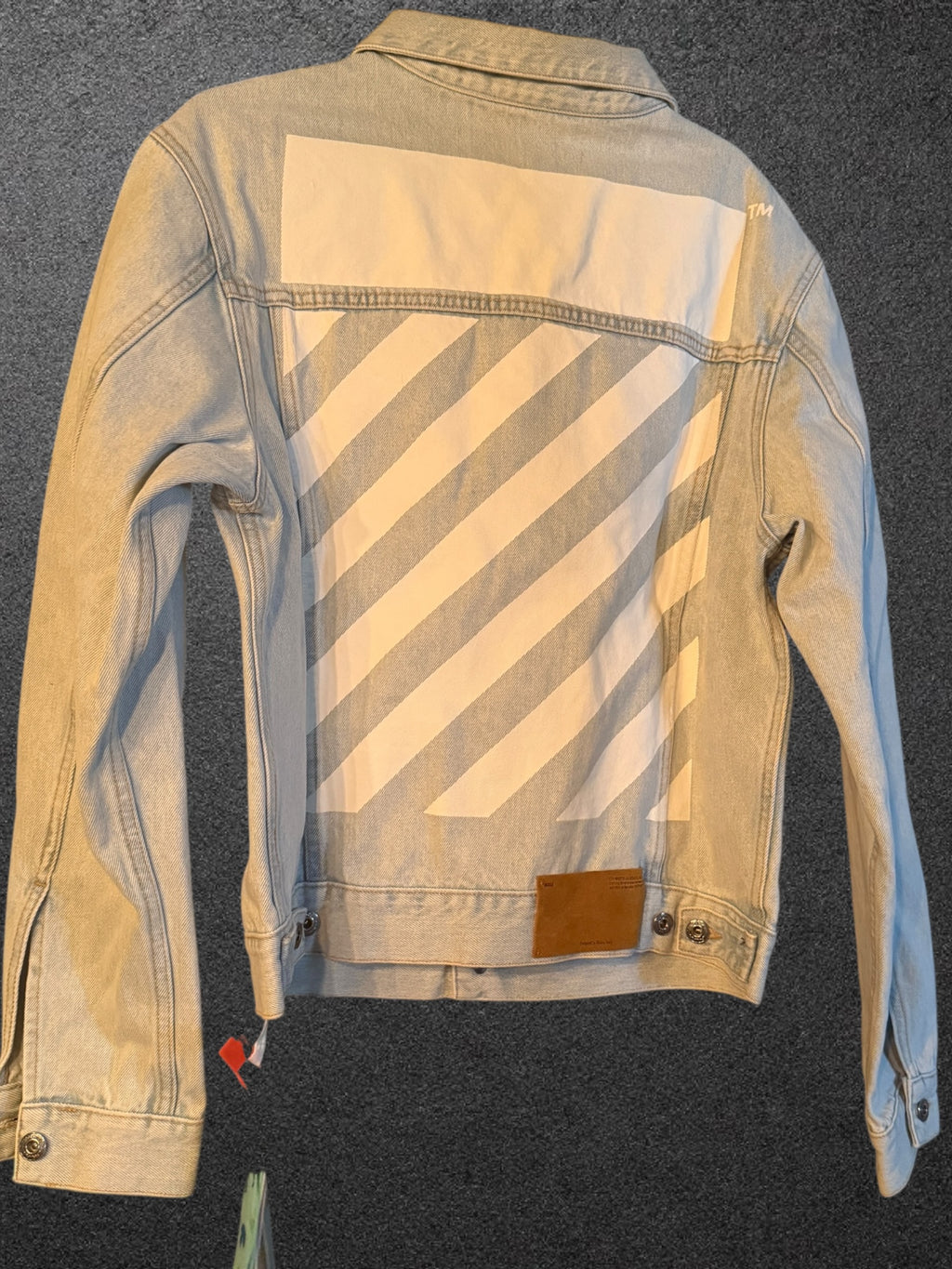 Off White Diag Tab Slim Denim Jacket | Medium | New with Tags