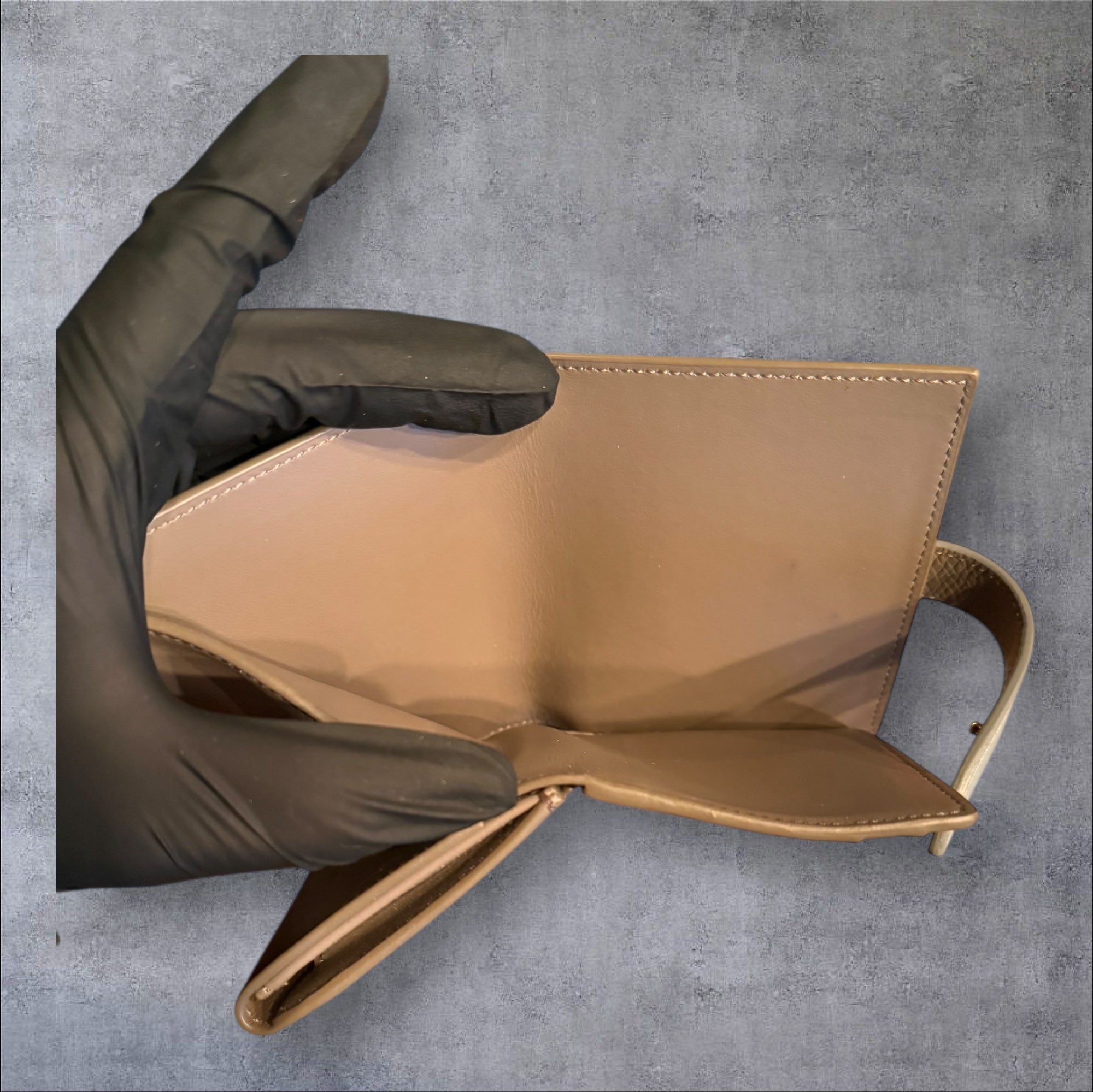 Celine Leather Two Tone Compact Wallet - Hedi Slimane Collection