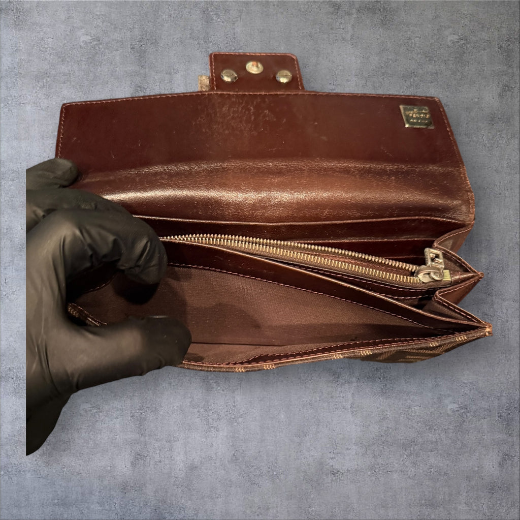 Fendi Zucca Long Wallet