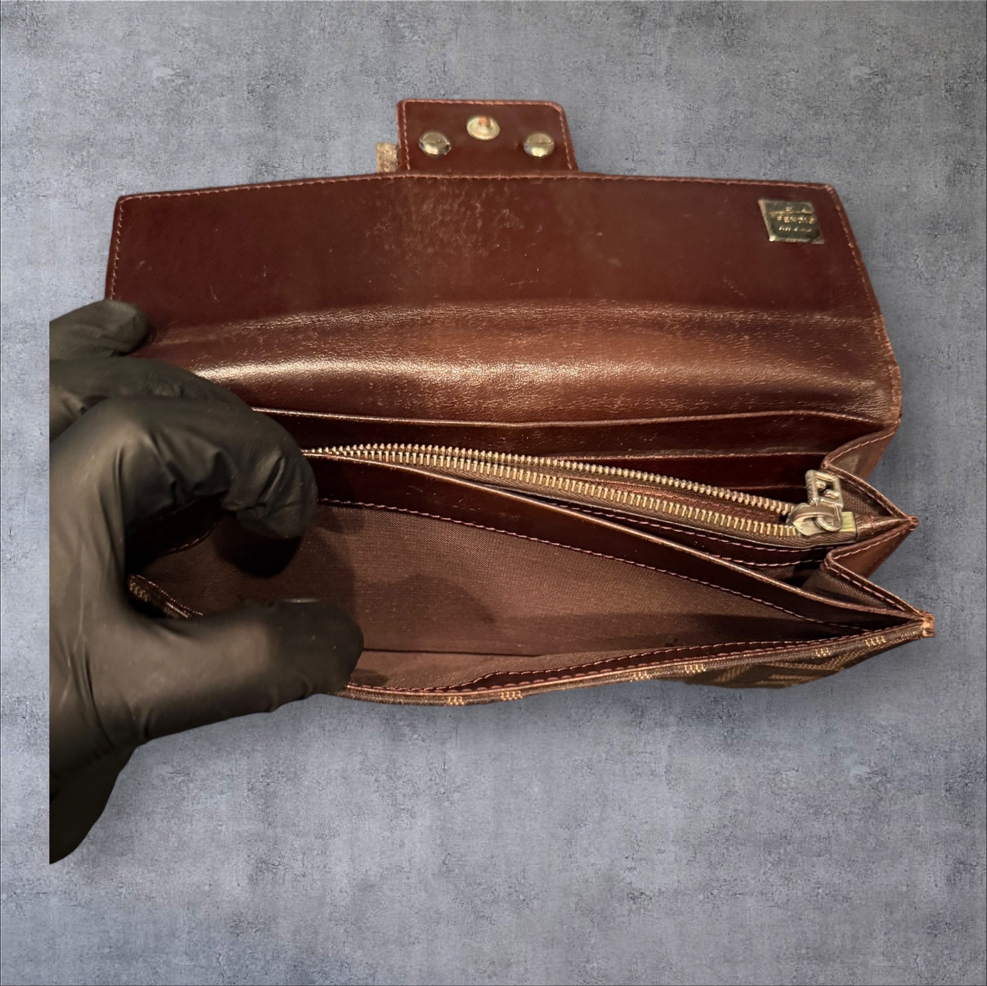 Fendi Zucca Long Wallet