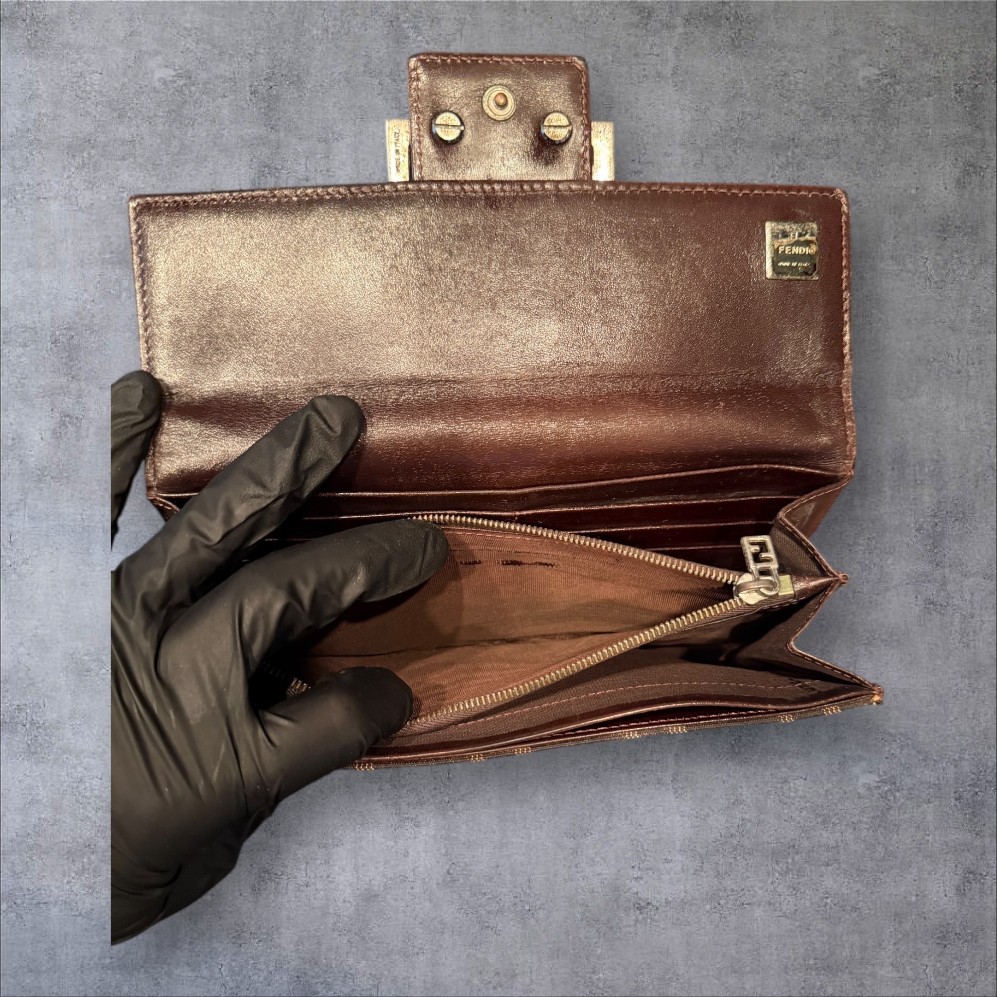 Fendi Zucca Long Wallet