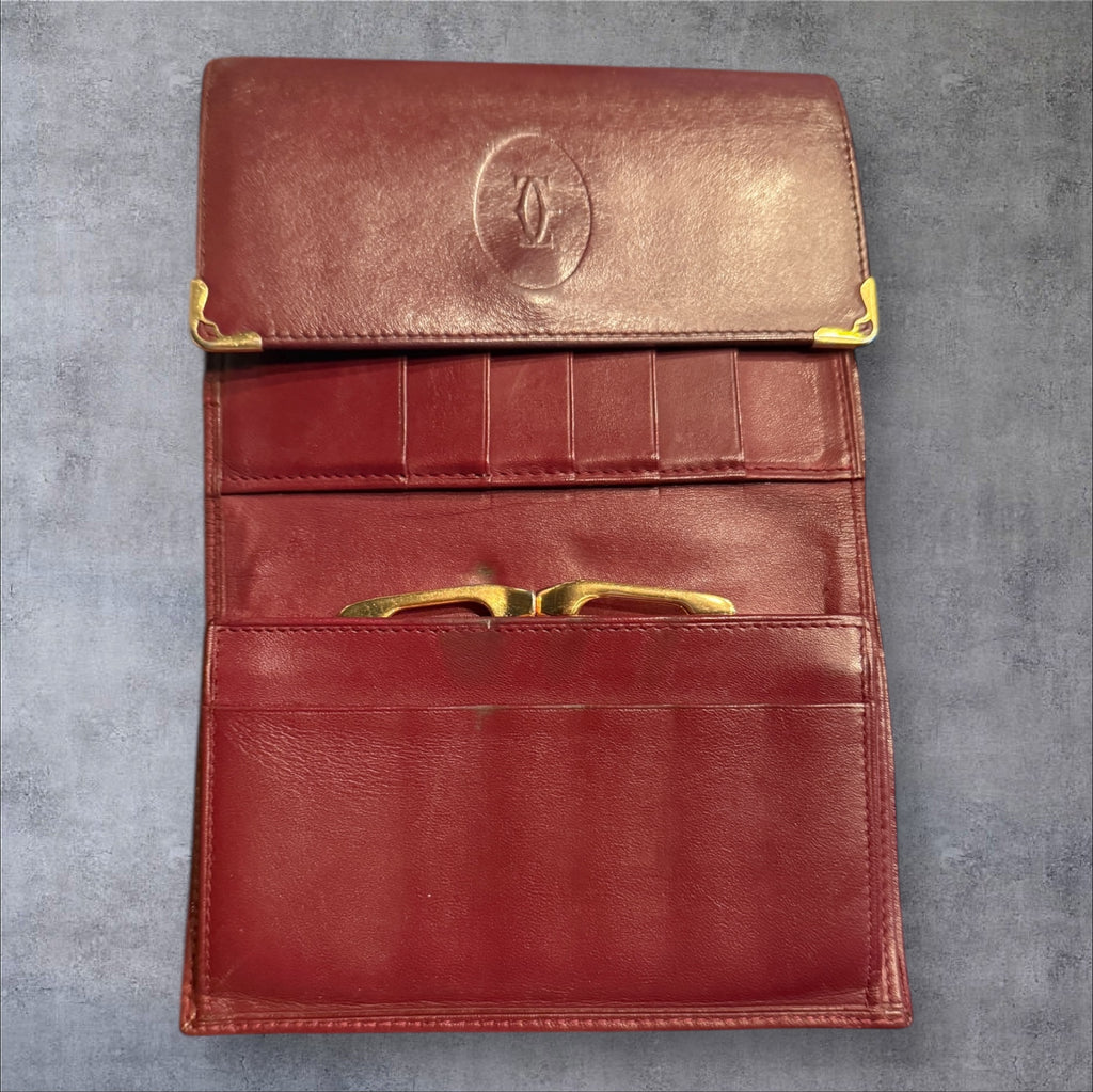 Cartier Must de Cartier Tri-Fold Wallet *Vintage*