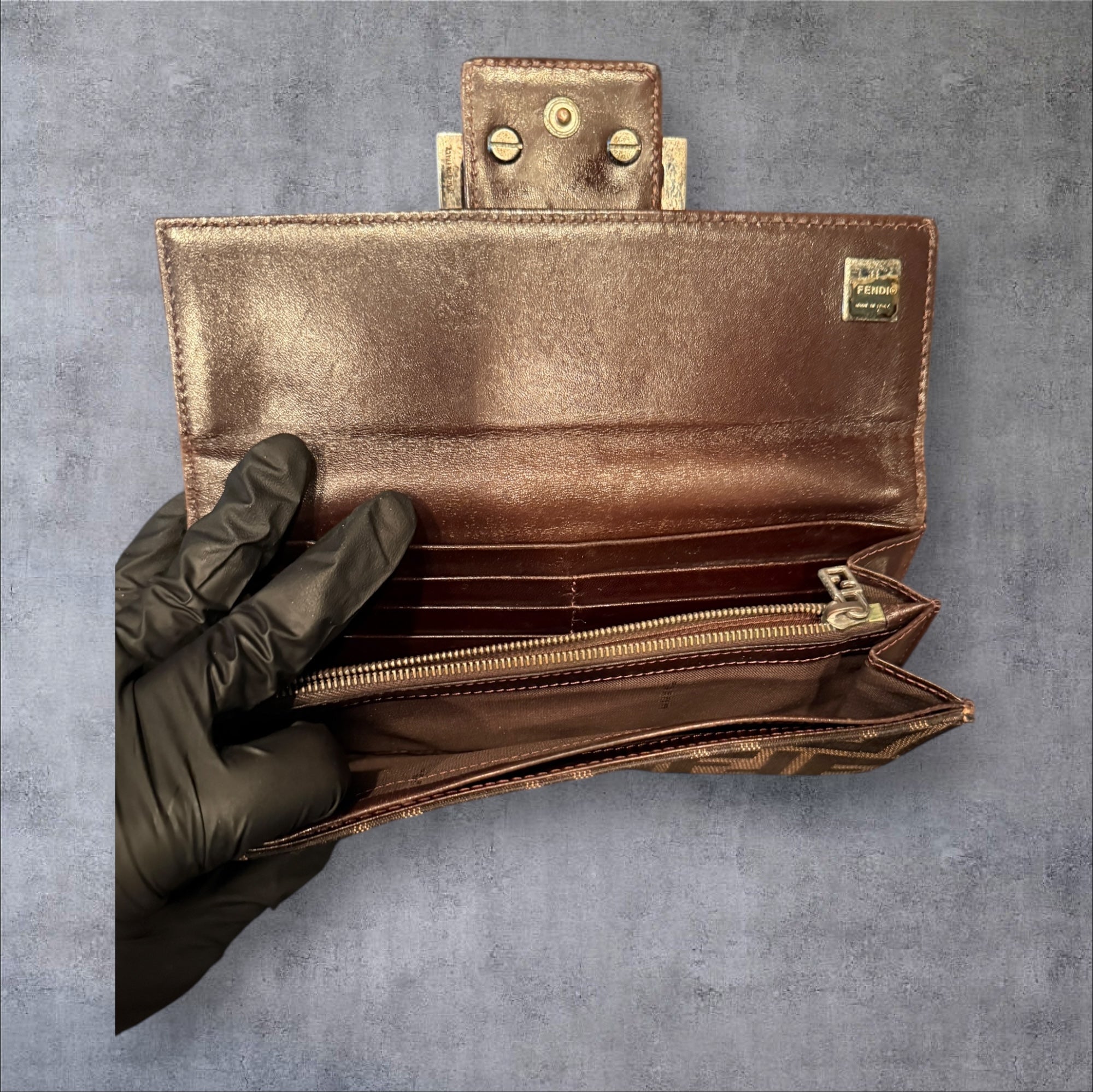 Fendi Zucca Long Wallet