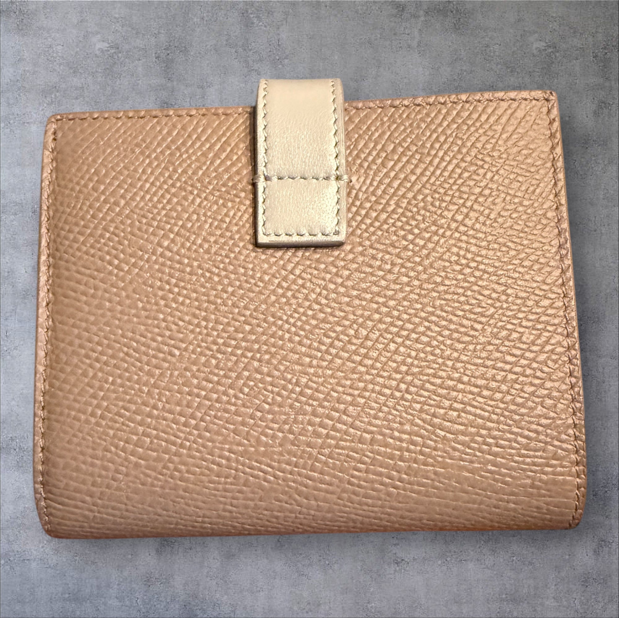 Celine Leather Two Tone Compact Wallet - Hedi Slimane Collection