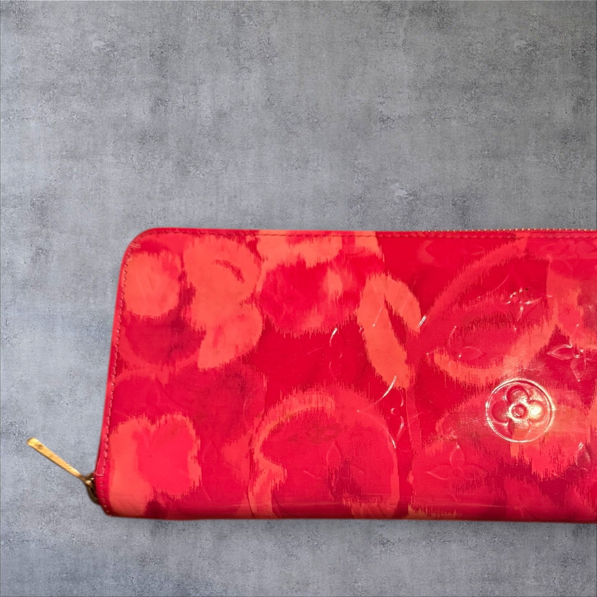 Louis Vuitton Monogram Vernis Ikat Flower Zippy Wallet *Limited Edition*