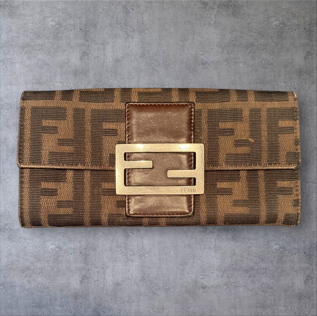 Fendi Zucca Long Wallet