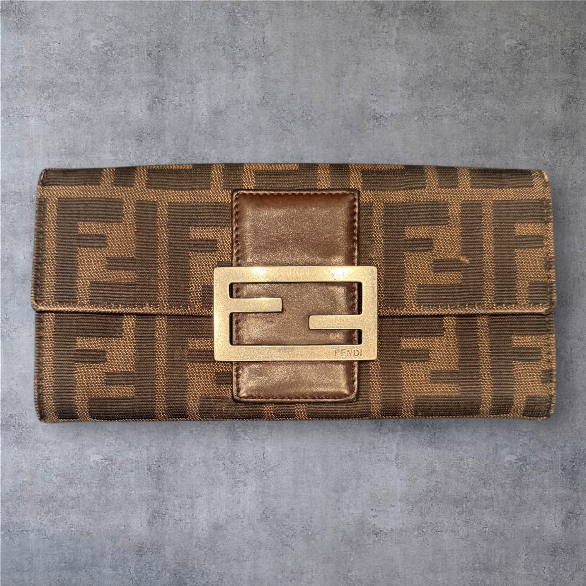 Fendi Zucca Long Wallet