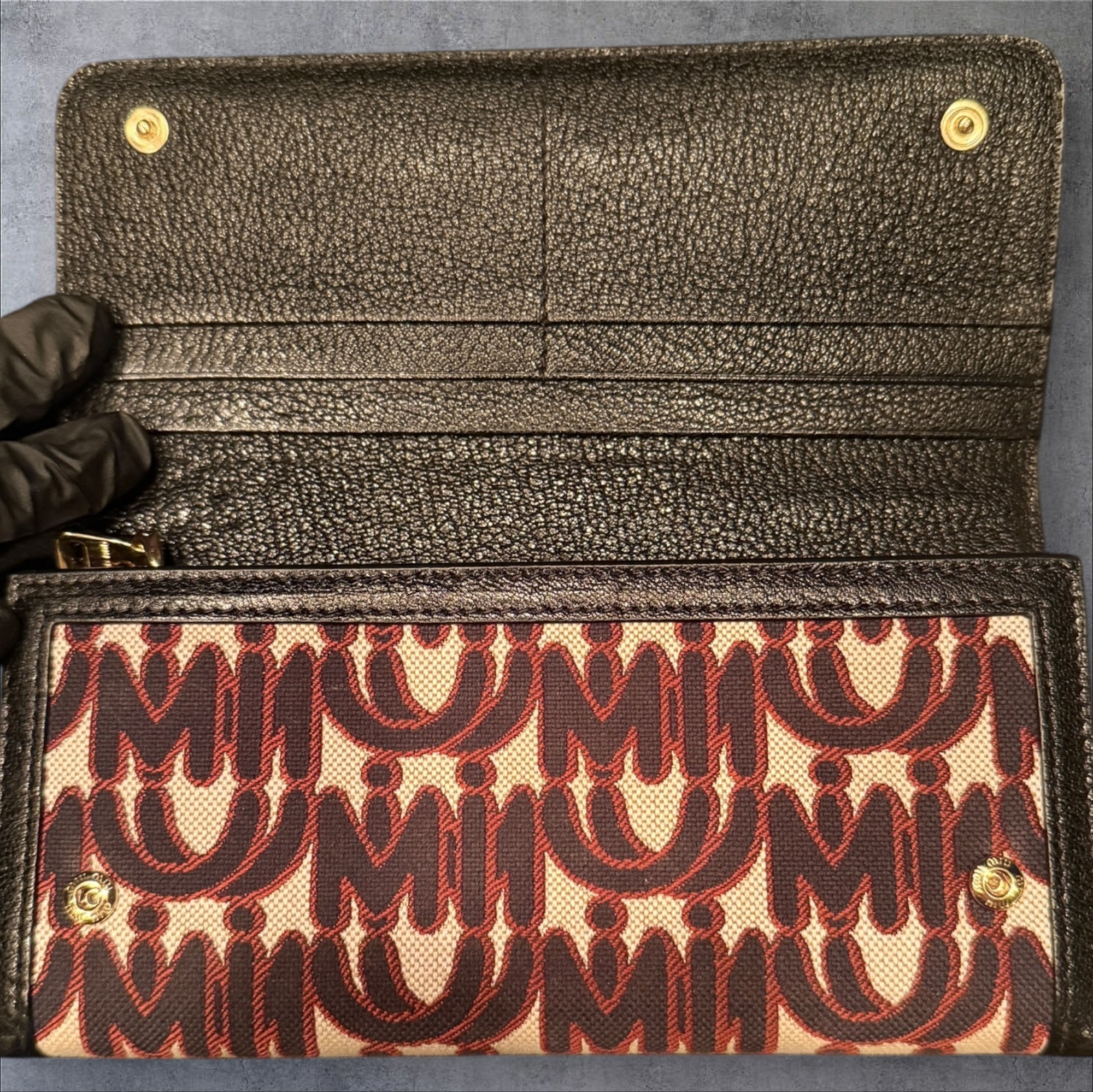 Miu Miu Madras bi-fold long wallet
