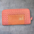 Bottega Veneta Intrecciato Long Zip-Around Wallet - Woven Leather with Stingray Panel