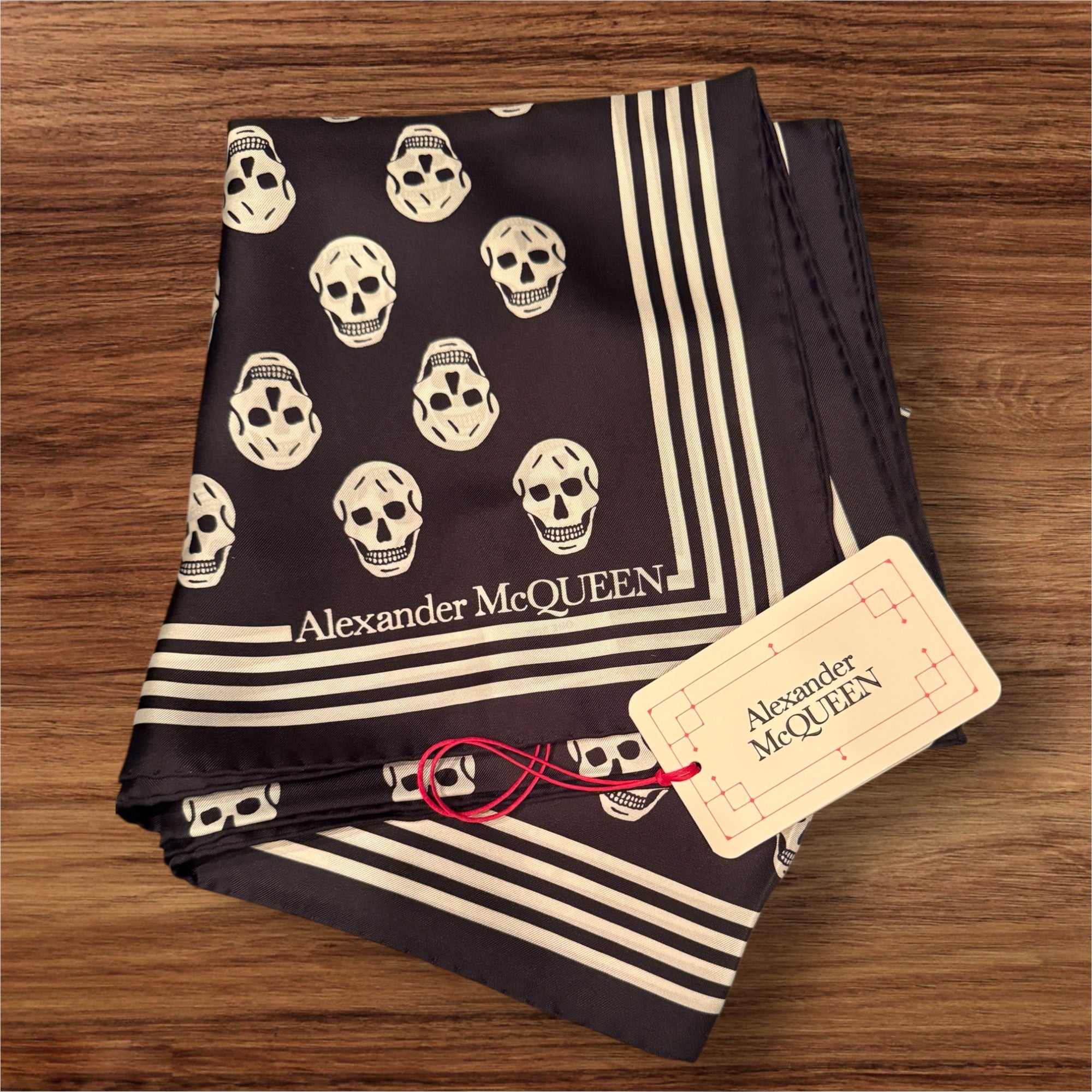 Alexander McQueen Scull Scarf - New with Tags & COA