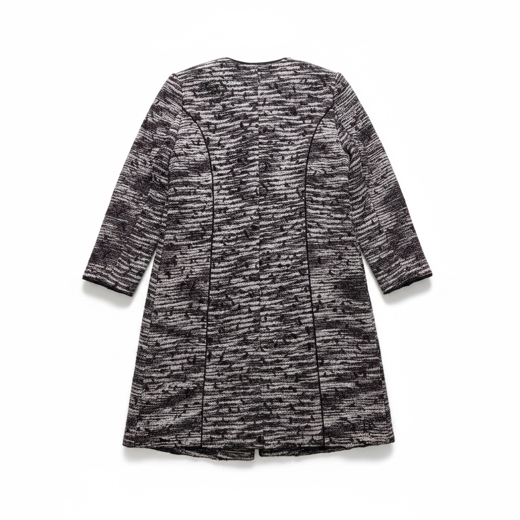 Oscar de la Renta tweed open-front coat