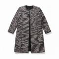 Oscar de la Renta tweed open-front coat