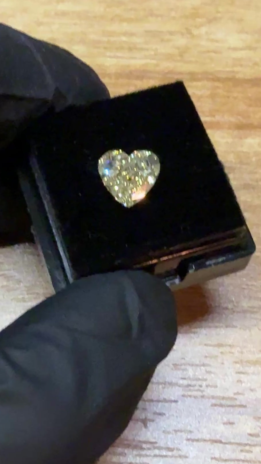 2.03 Carat Fancy Intense Yellow Heart Shaped Diamond - VVS 2 Modified Brilliant
